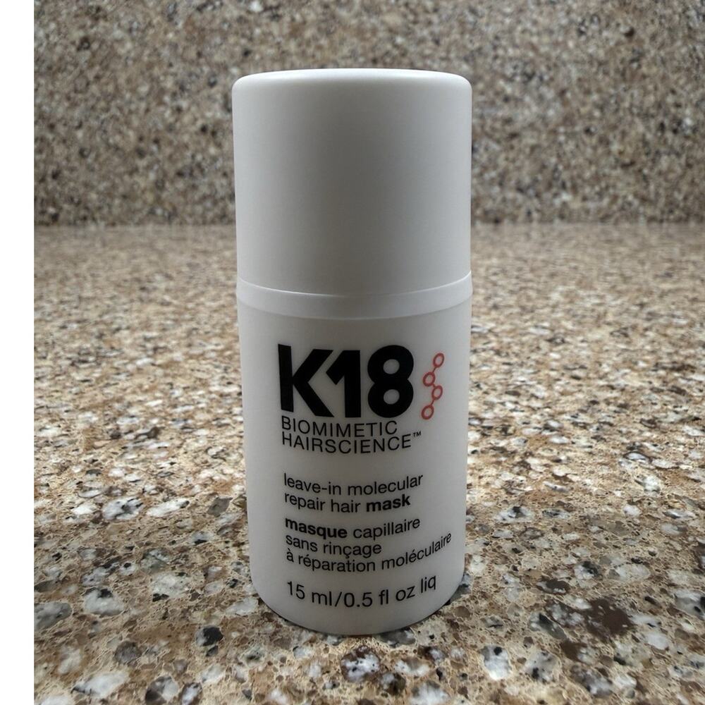 K18 Biomimetic Hairscience Leave-In Molecular Repair Hair Mask Travel 15ml